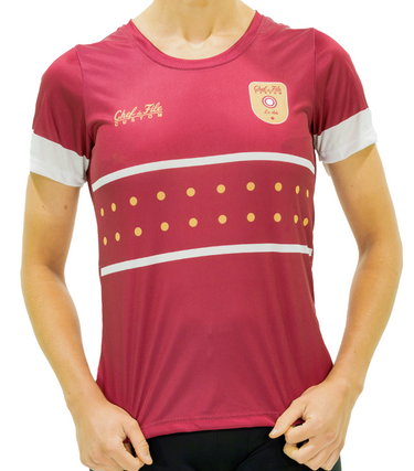 T-shirt manches courtes course-à-pied personnalisé Chef de File gamme Premium coupe femme