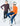Veste de vélo collection hiver Chef de File premium couleur orange