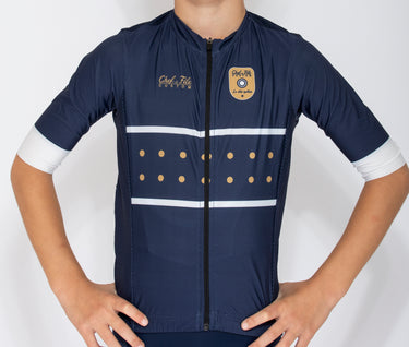 maillot de vélo manches courtes enfant personnalisé Chef de File