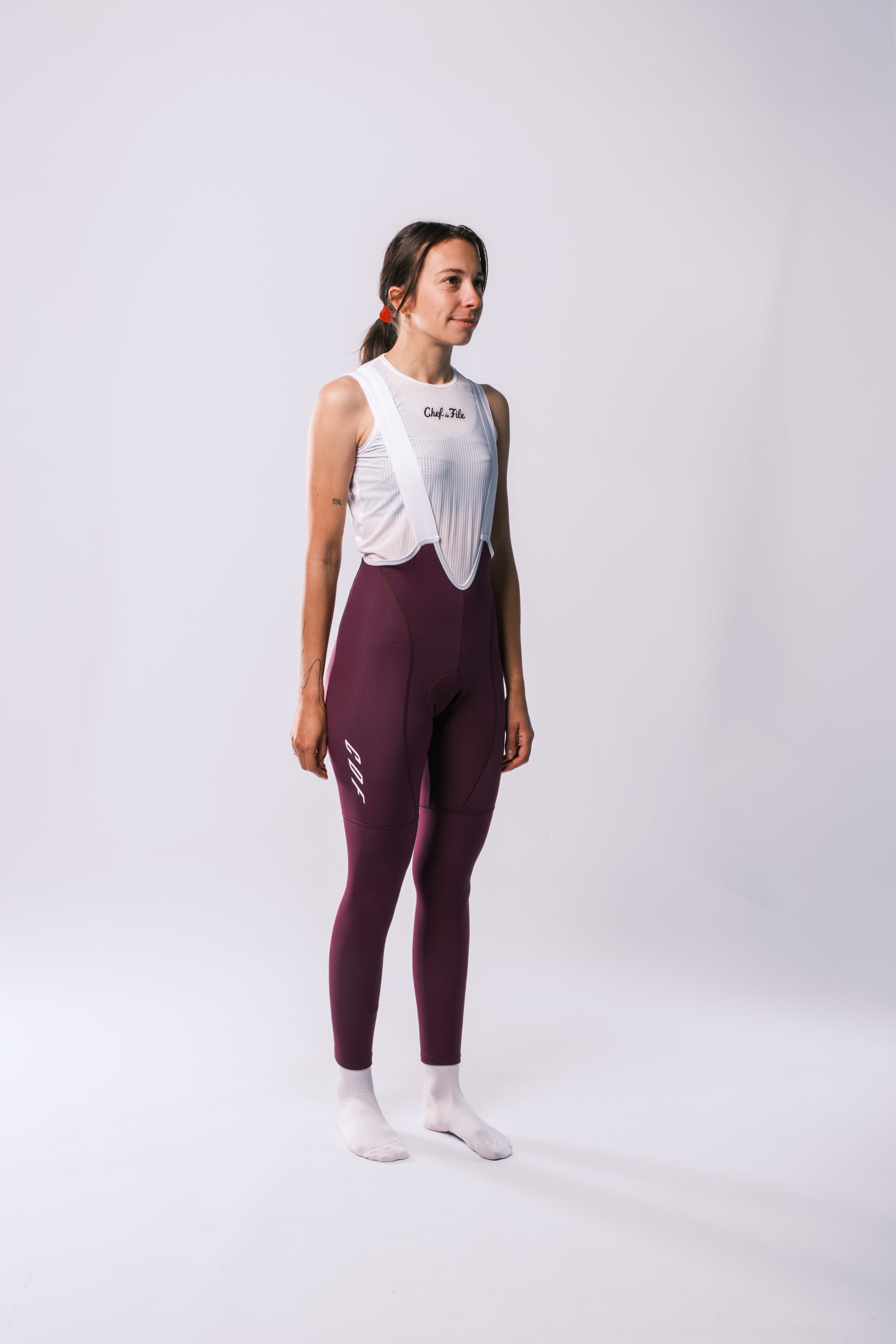 COLLANT THERMIQUE BORDEAUX - FEMME