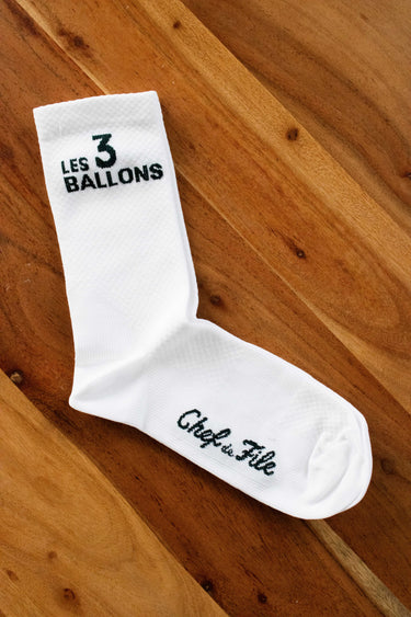 Chaussettes blanches - Les 3 Ballons Chef de File 2026