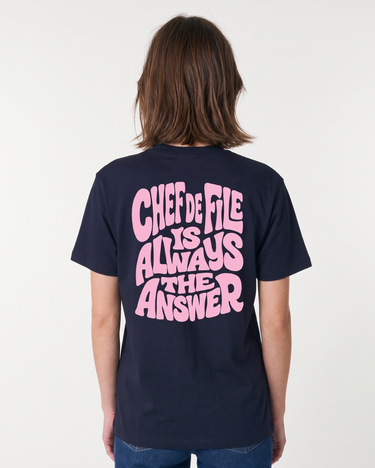 T-SHIRT CHEF DE FILE BLUE - EMBROIDERY