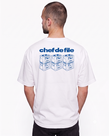 T-SHIRT CHEF DE FILE BLUE - EMBROIDERY