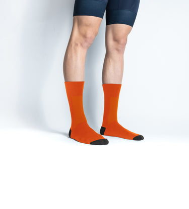 SOCKS WOOL MERINO CHEF DE FILE - ORANGE