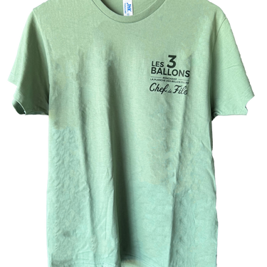 T-shirt vert Les 3 Ballons Chef de File 2025