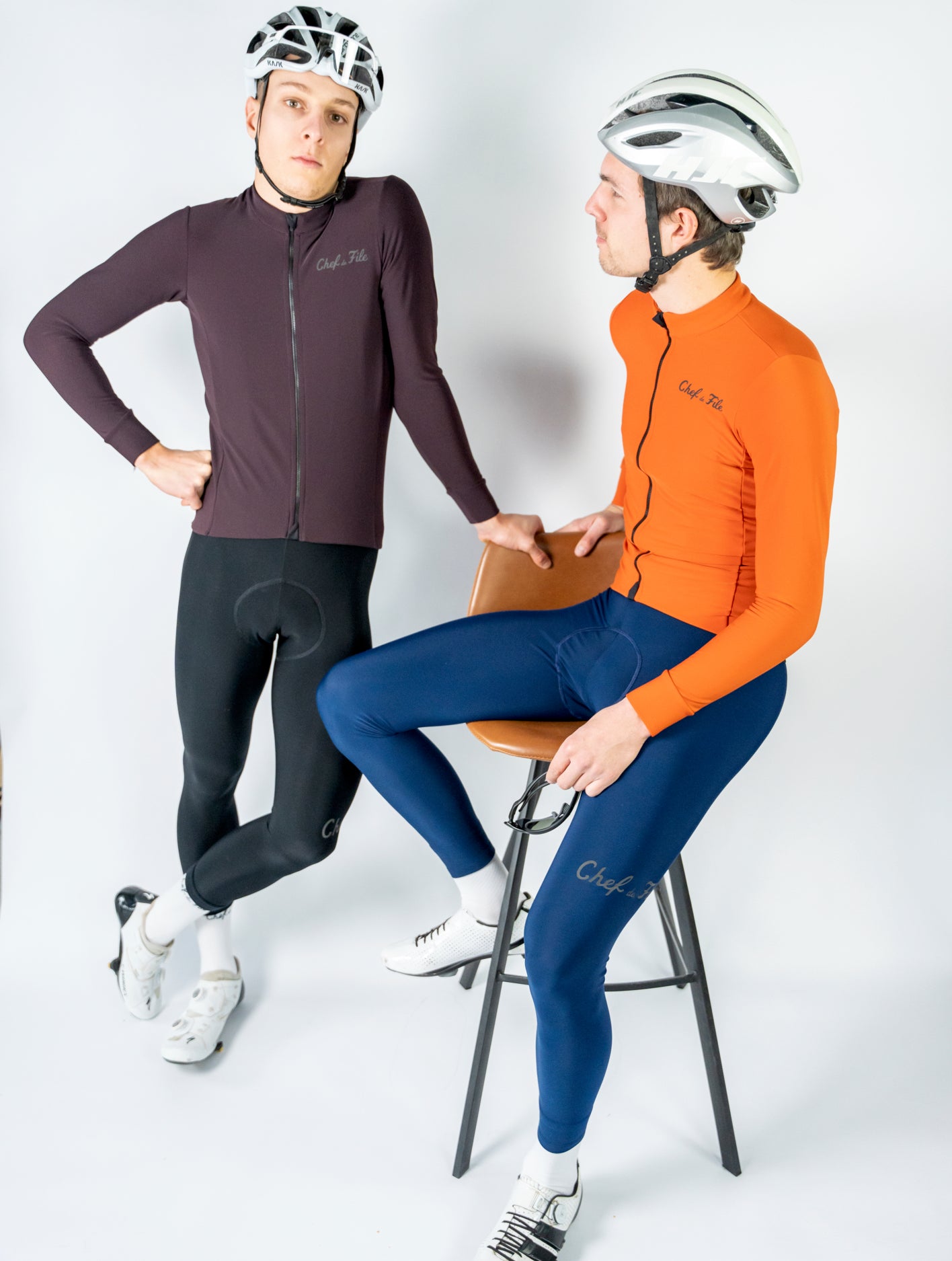 Tenue Cyclisme Hiver Homme - Maillot Manches Longues + Cuissard Gel 20D