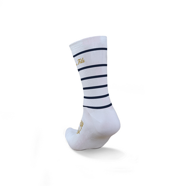 Chef de File - Chaussettes cyclisme marinière