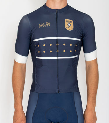 maillot de vélo manches courtes personnalisé Chef de File gamme Confort avec coupe race